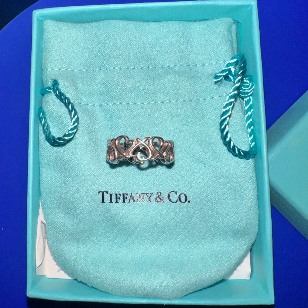 Tiffany sterling silver heart ring